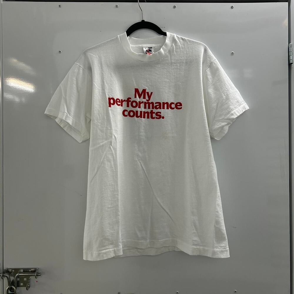 White vintage 90s Fruit of the Loom cotton t-shirt Pepsi promo print